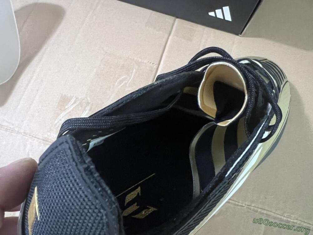 Adidas F50 Adizero Messi FG Football Boots - Gold/White/Black