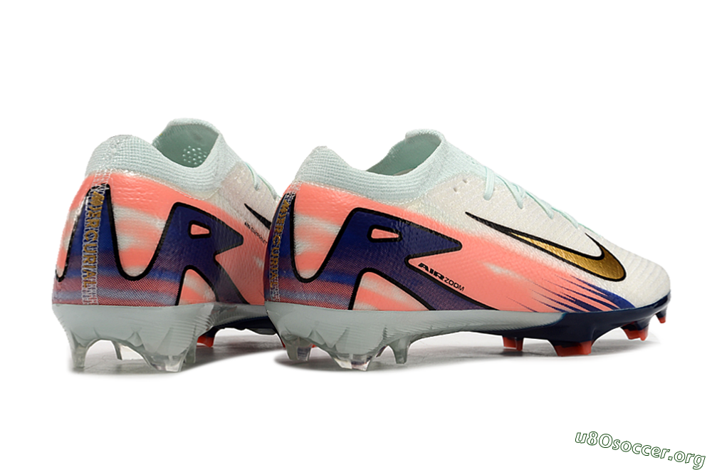 Nike Air Zoom Mercurial Vapor 16 Elite FG Football Boots - Pink/Gold/Blue 6