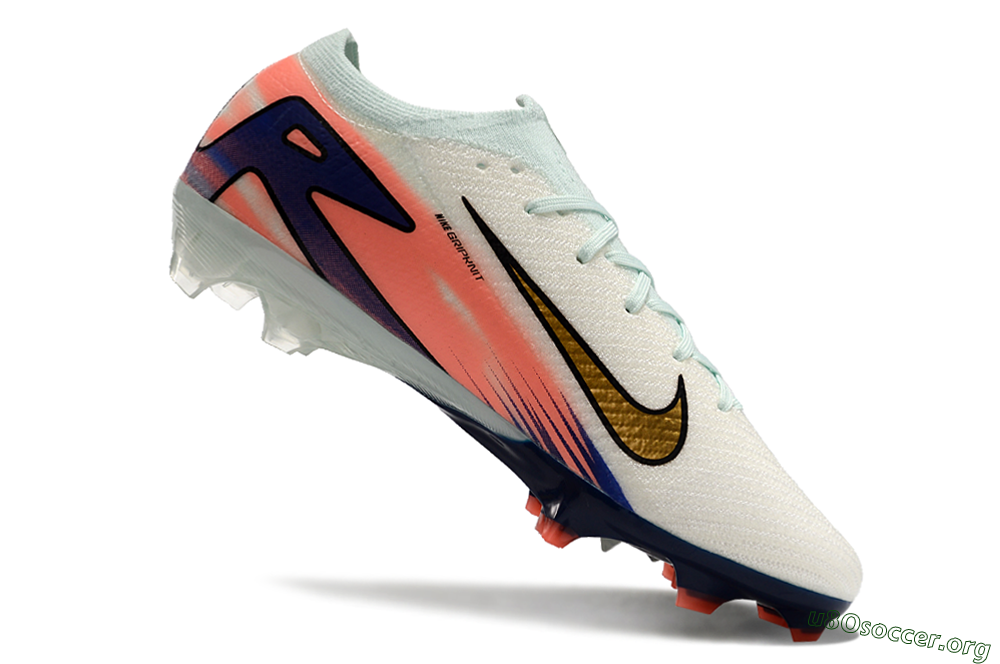 Nike Air Zoom Mercurial Vapor 16 Elite FG Football Boots - Pink/Gold/Blue 4
