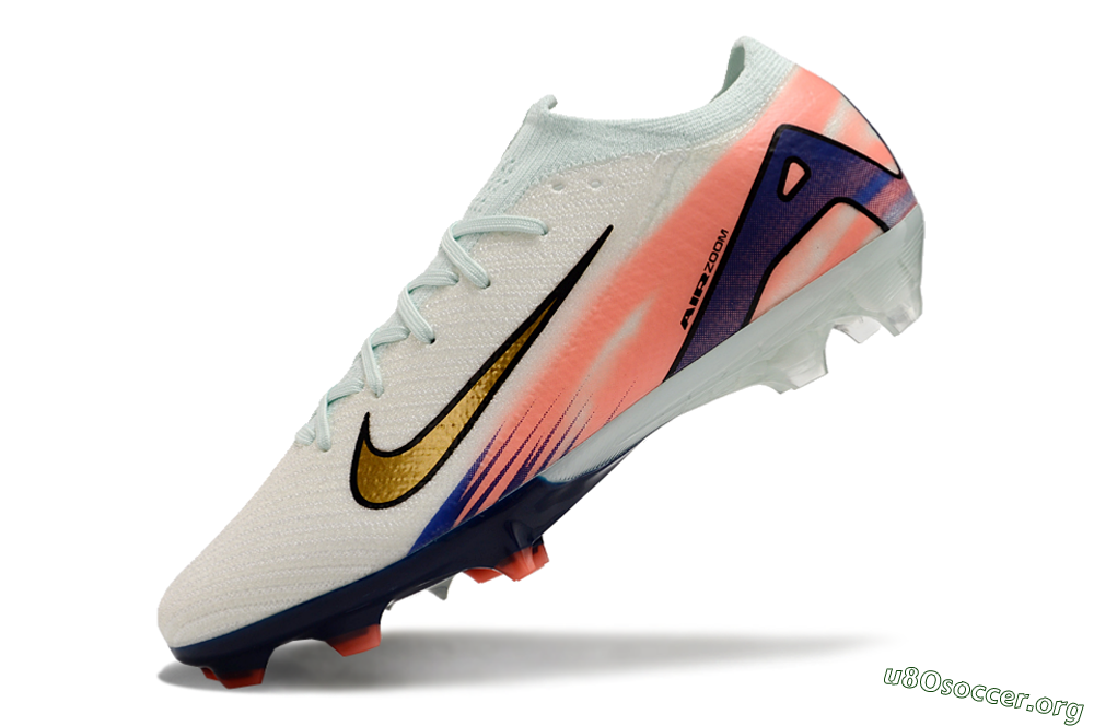 Nike Air Zoom Mercurial Vapor 16 Elite FG Football Boots - Pink/Gold/Blue 5