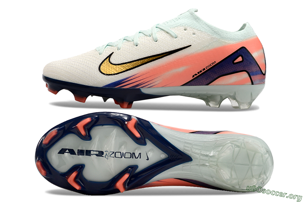 Nike Air Zoom Mercurial Vapor 16 Elite FG Football Boots - Pink/Gold/Blue 1