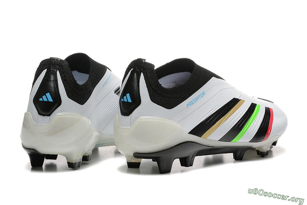 Adidas Predator Elite Laceless FG Football Boots - White/Black/Red/Gold 6