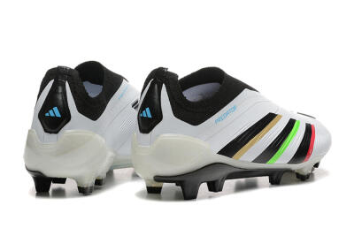 Adidas Predator Elite Laceless FG Football Boots - White/Black/Red/Gold