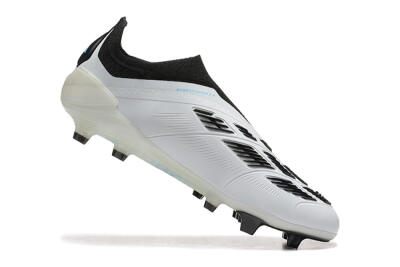 Adidas Predator Elite Laceless FG Football Boots - White/Black/Red/Gold