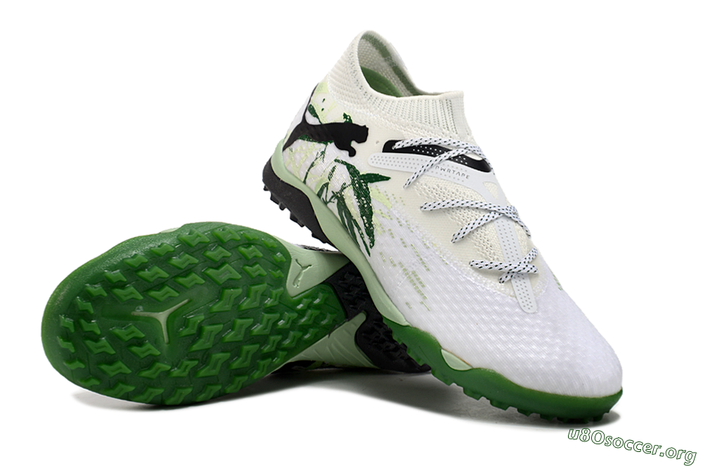 Puma Future 7 Ultimate TF Football Shoes - White/Green/Black 0