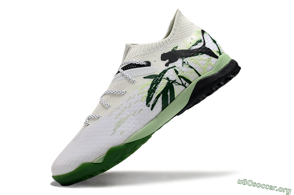 Puma Future 7 Ultimate TF Football Shoes - White/Green/Black 5