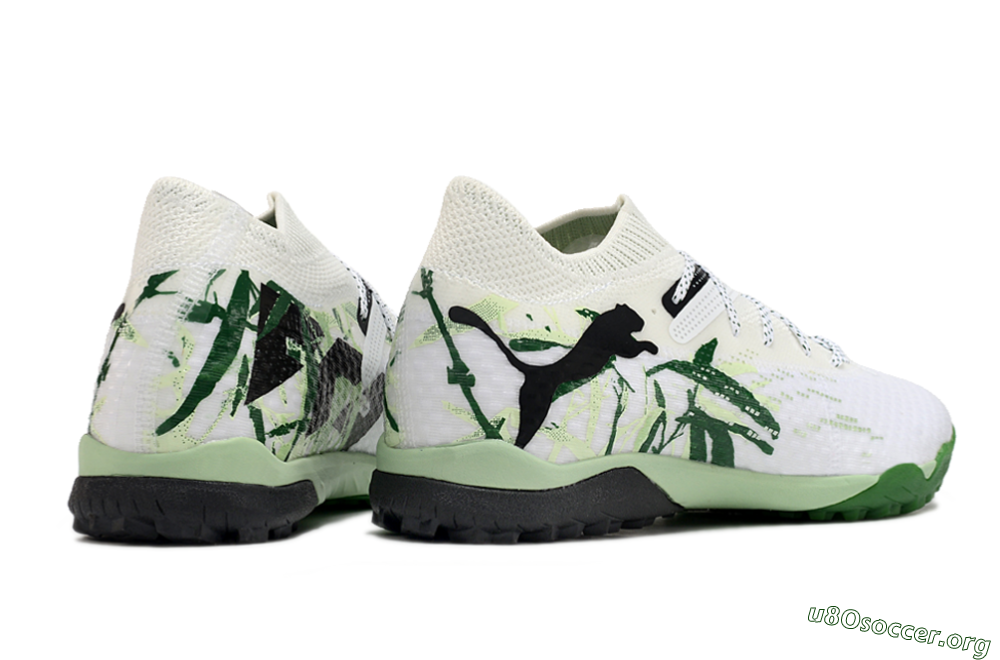 Puma Future 7 Ultimate TF Football Shoes - White/Green/Black 6