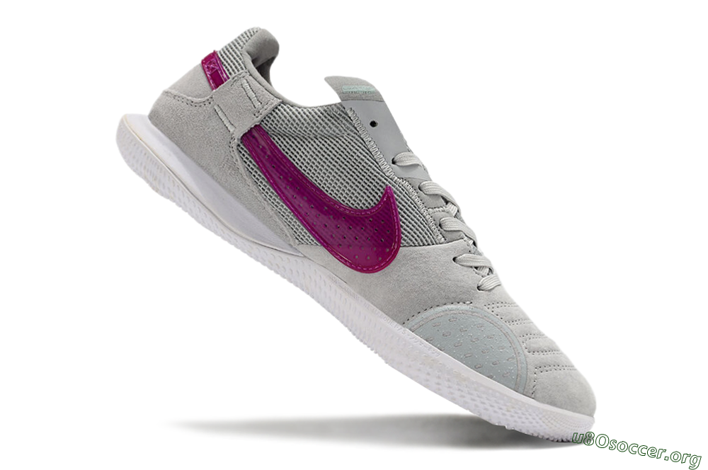 Nike Street Gato IC Football Shoes - Grey/Red/White 4