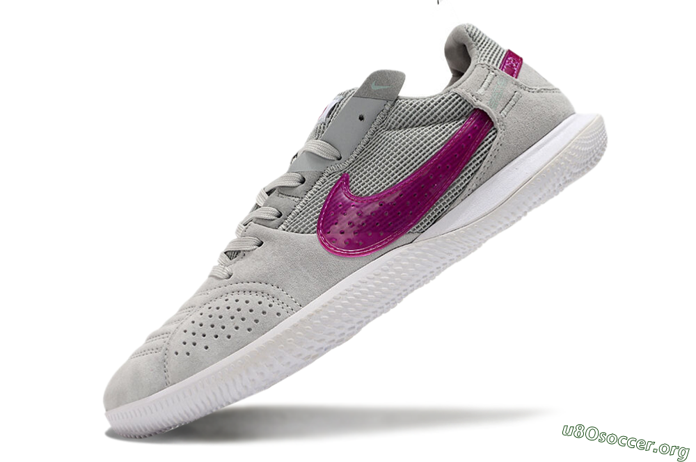 Nike Street Gato IC Football Shoes - Grey/Red/White 5