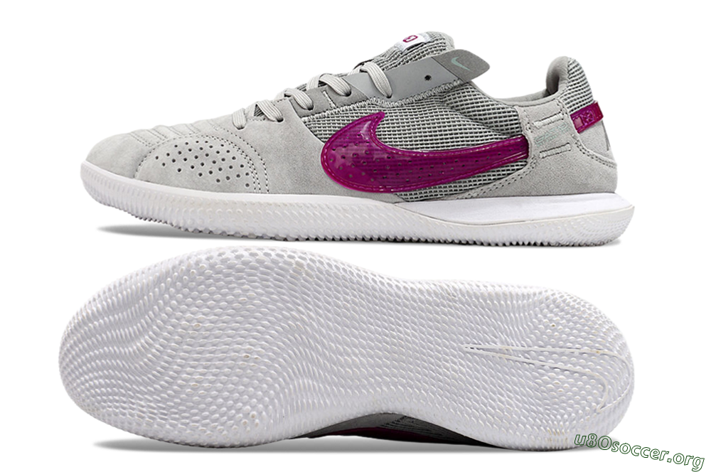 Nike Street Gato IC Football Shoes - Grey/Red/White 1
