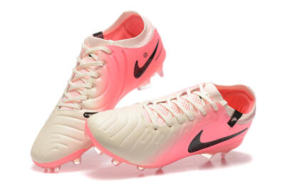 Nike Tiempo Legend 10 Elite FG Football Boots - White/Pink/Black