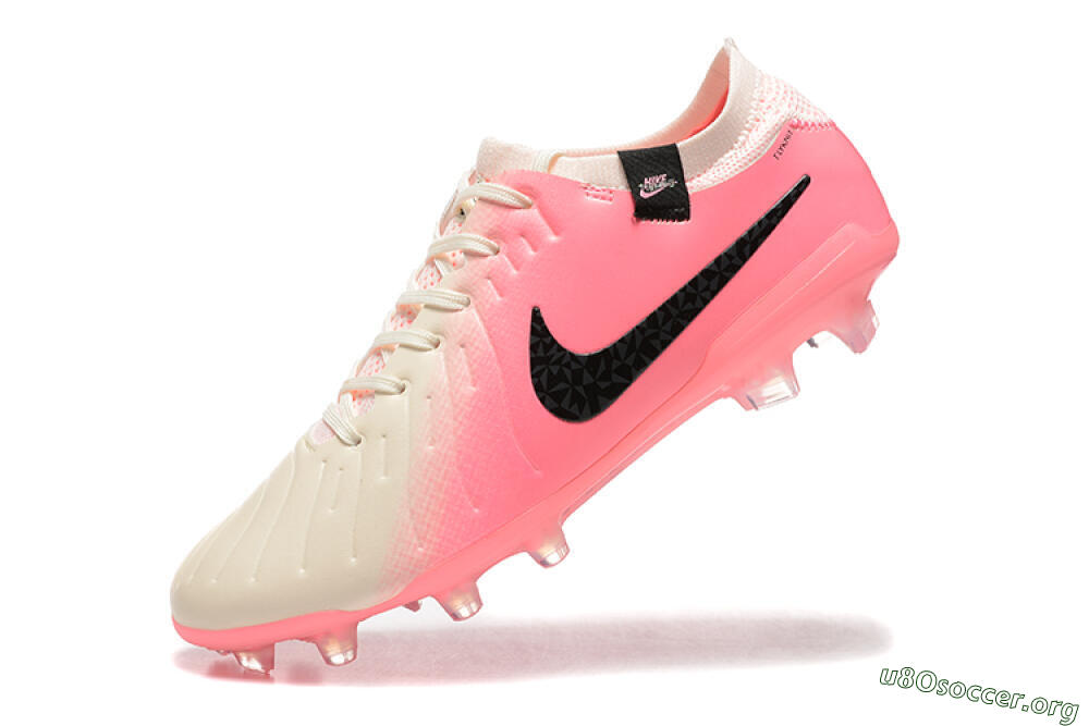 Nike Tiempo Legend 10 Elite FG Football Boots - White/Pink/Black 8