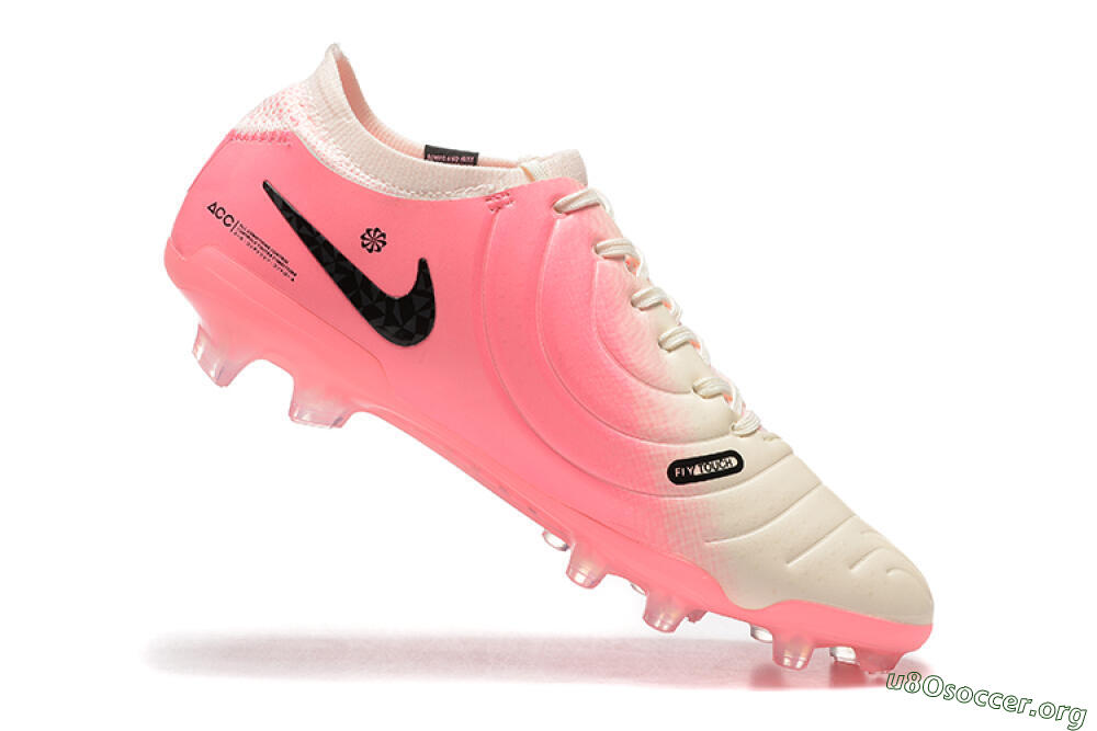 Nike Tiempo Legend 10 Elite FG Football Boots - White/Pink/Black 7