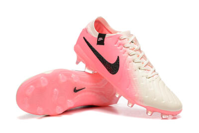 Nike Tiempo Legend 10 Elite FG Football Boots - White/Pink/Black