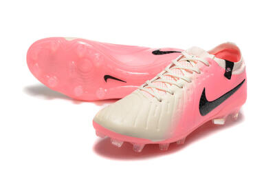 Nike Tiempo Legend 10 Elite FG Football Boots - White/Pink/Black
