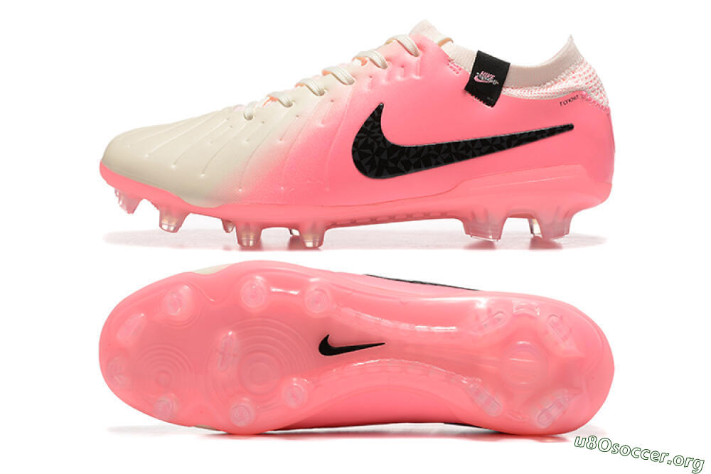 Nike Tiempo Legend 10 Elite FG Football Boots - White/Pink/Black 1