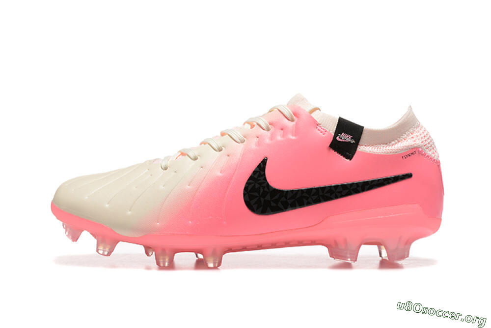Nike Tiempo Legend 10 Elite FG Football Boots - White/Pink/Black 3