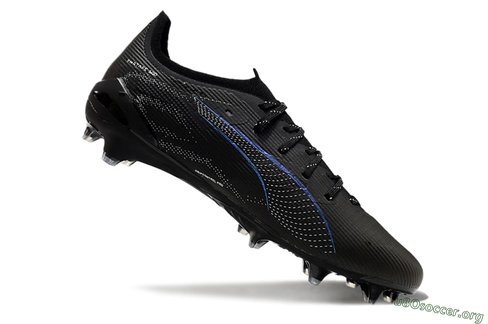 Puma Ultra 5 Ultimate FG Football Boots - Black/Silver/Blue 4