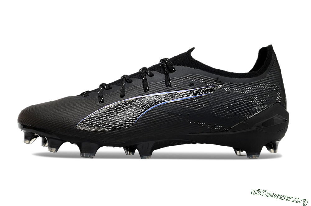 Puma Ultra 5 Ultimate FG Football Boots - Black/Silver/Blue 3
