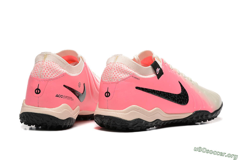 Nike Tiempo Legend 10 Pro TF Football Shoes - White/Pink/Black 9