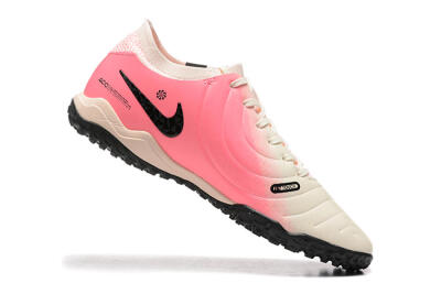 Nike Tiempo Legend 10 Pro TF Football Shoes - White/Pink/Black