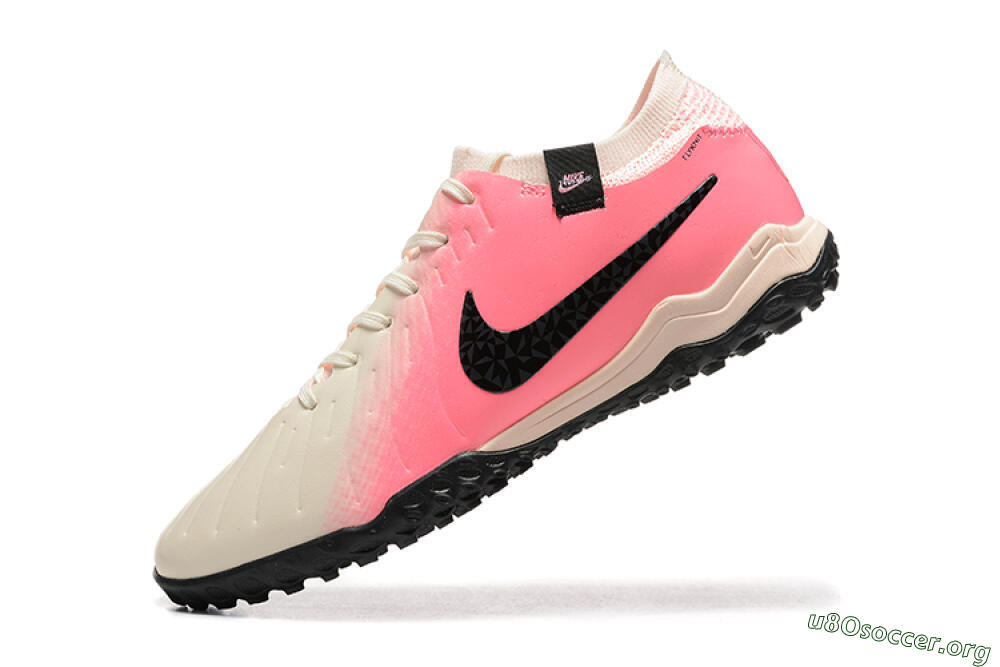 Nike Tiempo Legend 10 Pro TF Football Shoes - White/Pink/Black 8