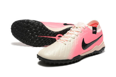 Nike Tiempo Legend 10 Pro TF Football Shoes - White/Pink/Black