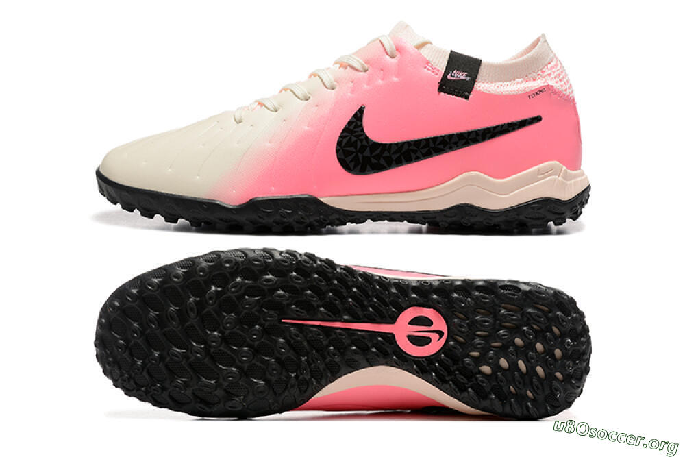Nike Tiempo Legend 10 Pro TF Football Shoes - White/Pink/Black 1