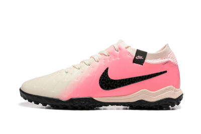 Nike Tiempo Legend 10 Pro TF Football Shoes - White/Pink/Black