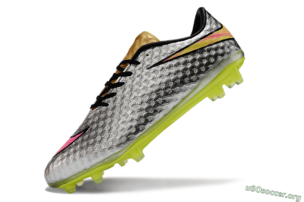 Neymar x Nike Hypervenom Phantom Liquid Diamond FG Football Boots - Silver/Yellow/Pink/Gold 5