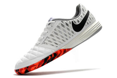 Nike Lunar Gato 2 IC Football Shoes - White/Black/Red