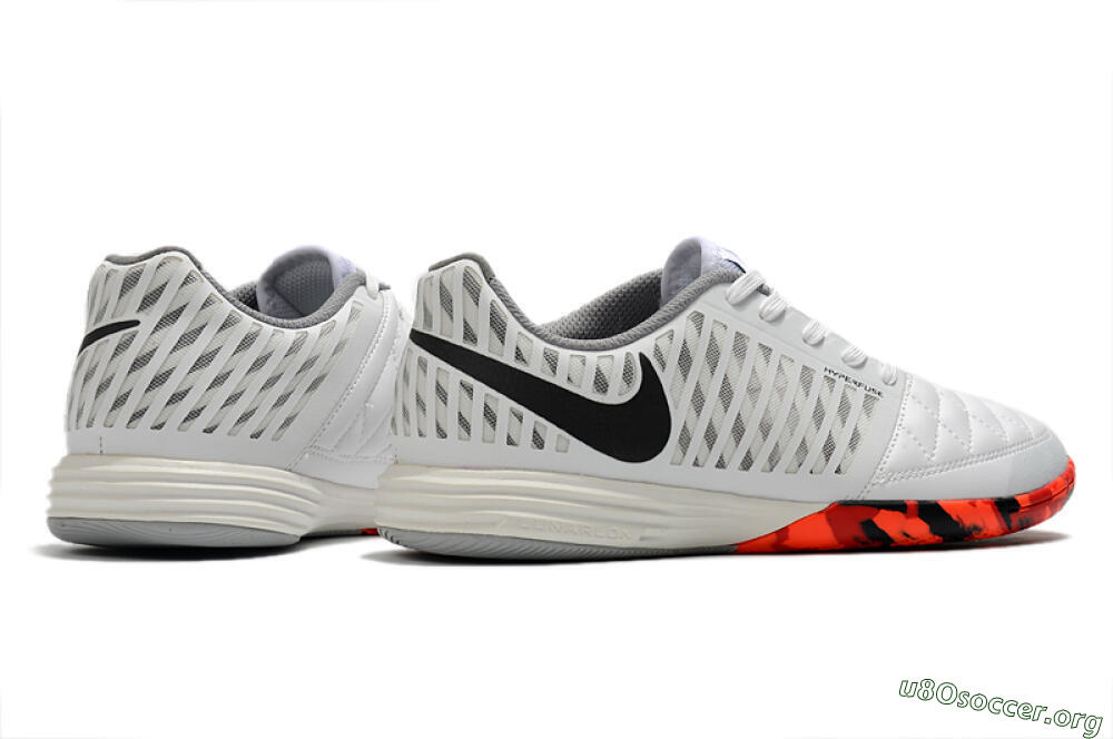 Nike Lunar Gato 2 IC Football Shoes - White/Black/Red 6
