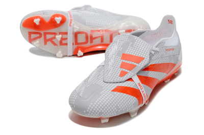 Adidas Predator Elite Foldover Tongue FG Football Boots - Grey/Red/White