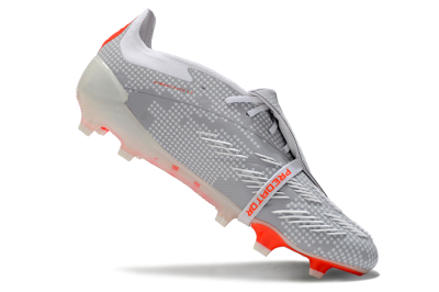 Adidas Predator Elite Foldover Tongue FG Football Boots - Grey/Red/White
