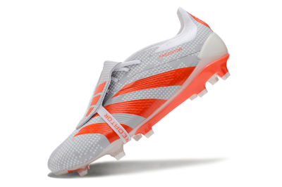 Adidas Predator Elite Foldover Tongue FG Football Boots - Grey/Red/White