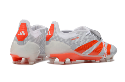 Adidas Predator Elite Foldover Tongue FG Football Boots - Grey/Red/White