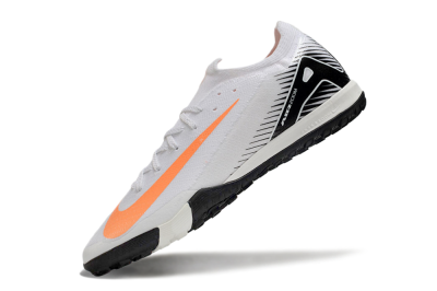 Nike Air Zoom Mercurial Vapor 16 Elite TF Football Shoes - White/Black/Orange
