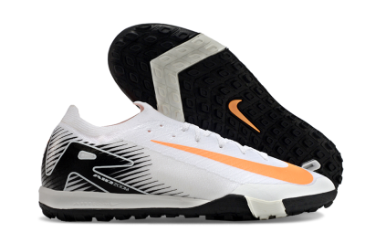Nike Air Zoom Mercurial Vapor 16 Elite TF Football Shoes - White/Black/Orange