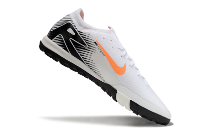 Nike Air Zoom Mercurial Vapor 16 Elite TF Football Shoes - White/Black/Orange