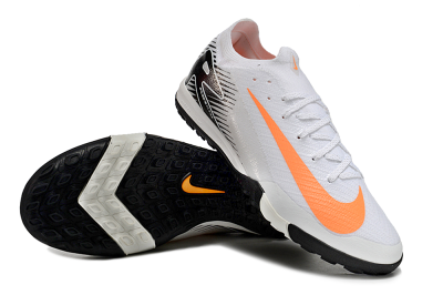 Nike Air Zoom Mercurial Vapor 16 Elite TF Football Shoes - White/Black/Orange