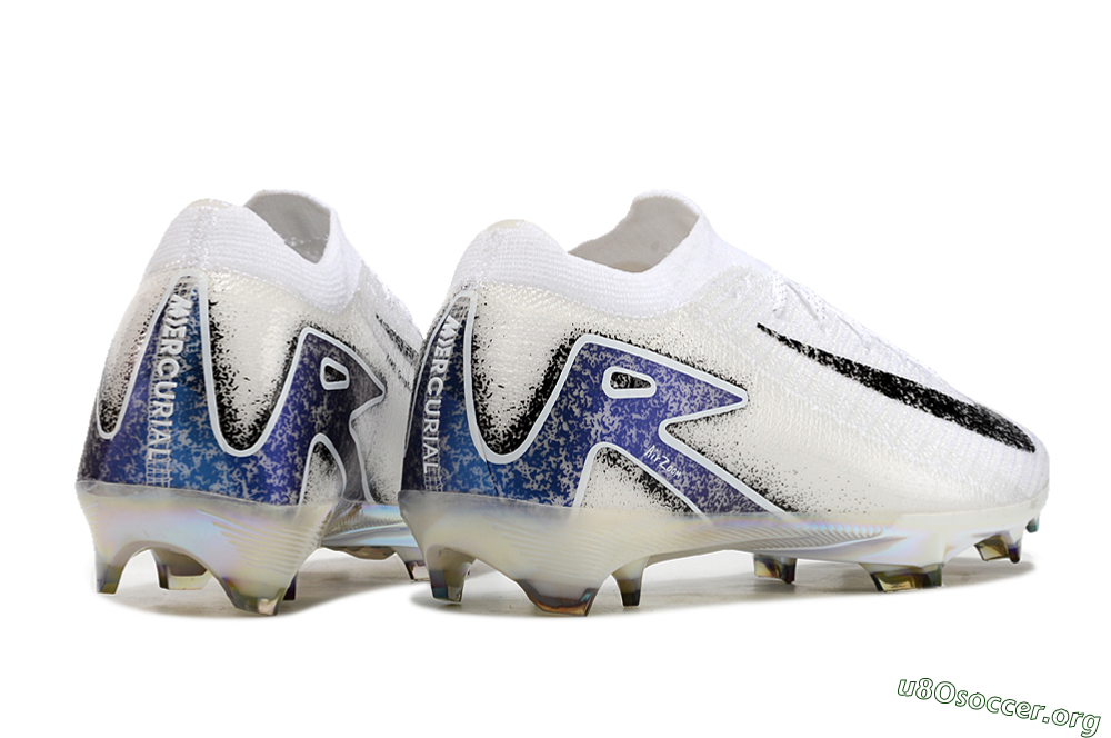 Nike Air Zoom Mercurial Vapor 16 Elite FG Football Boots - White/Black/Blue/Gold 5