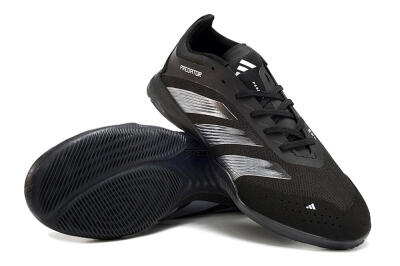 Adidas Predator 24 Elite IC Football Shoes - Black/Silver