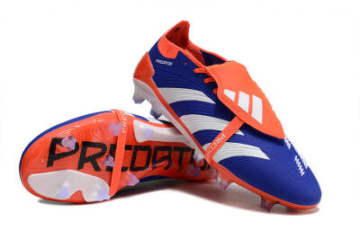 Adidas Predator Elite Foldover Tongue FG Football Boots - Blue/White/Red
