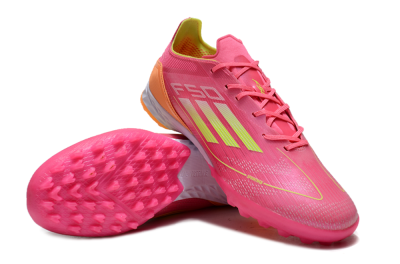 Adidas F50 Elite TF Football Shoes - Pink/Yellow/Orange