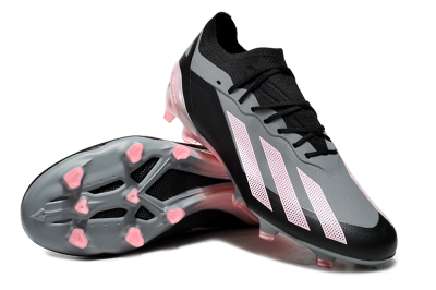 Adidas X Crazyfast.1 FG Football Boots - Grey/Black/Pink