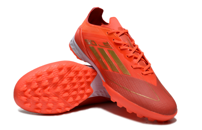Adidas F50 Elite TF Football Shoes - Red/Gold/White