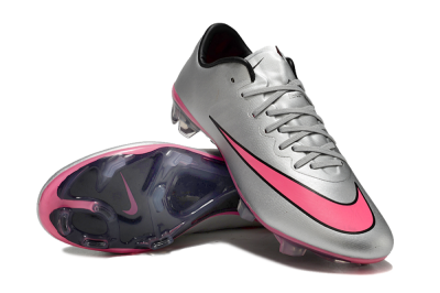 Nike Mercurial Vapor 10 Elite FG Football Boots - Sliver/Pink/Black