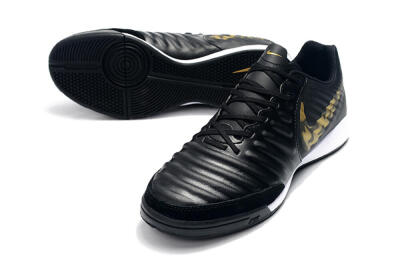 Nike Tiempo Ligera 4 IC Football Shoes - Black/Gold/White