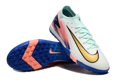 Nike Air Zoom Mercurial Vapor 16 Elite TF Football Shoes - Jade/Pink/Blue