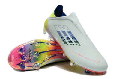 Adidas F50 Elite Laceless FG Football Boots - Jade/Blue/Yellow